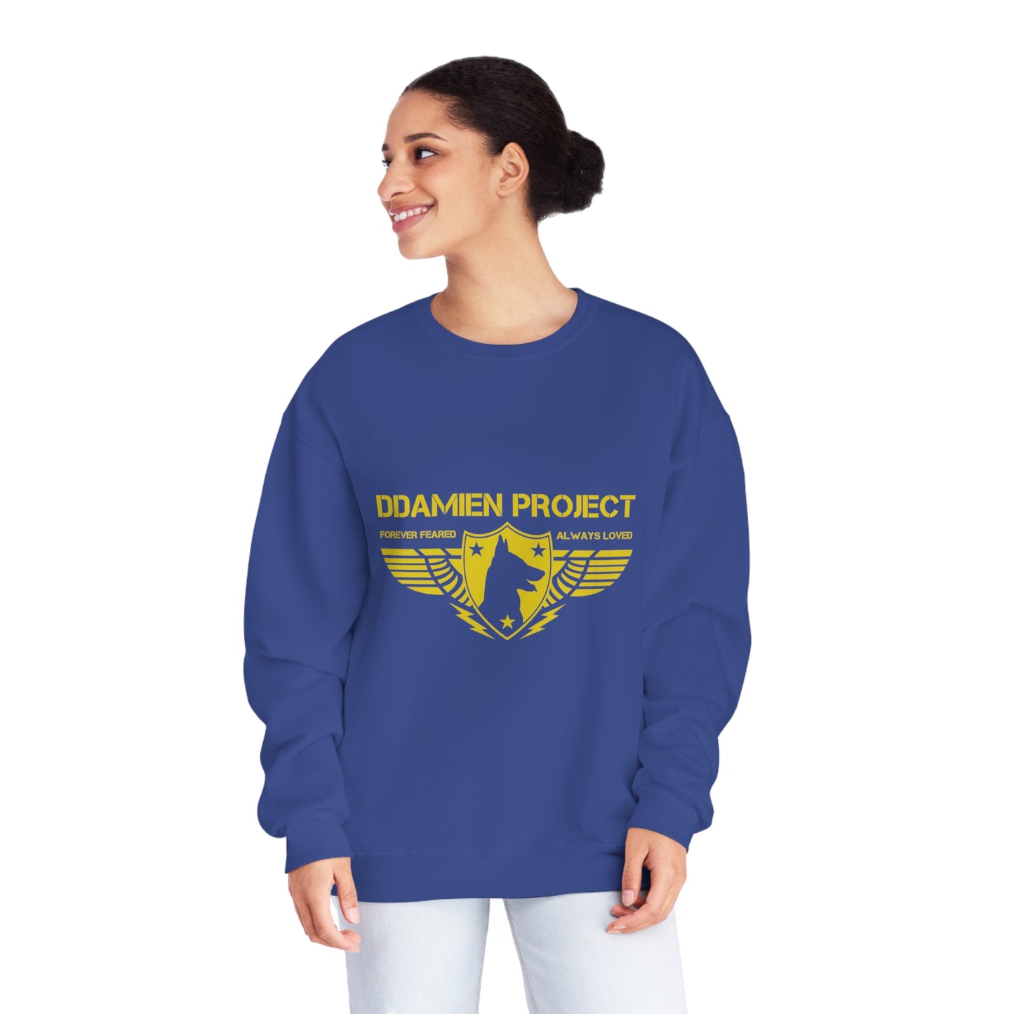 Printed Two Sided Unisex NuBlend® Crewneck Sweatshirt