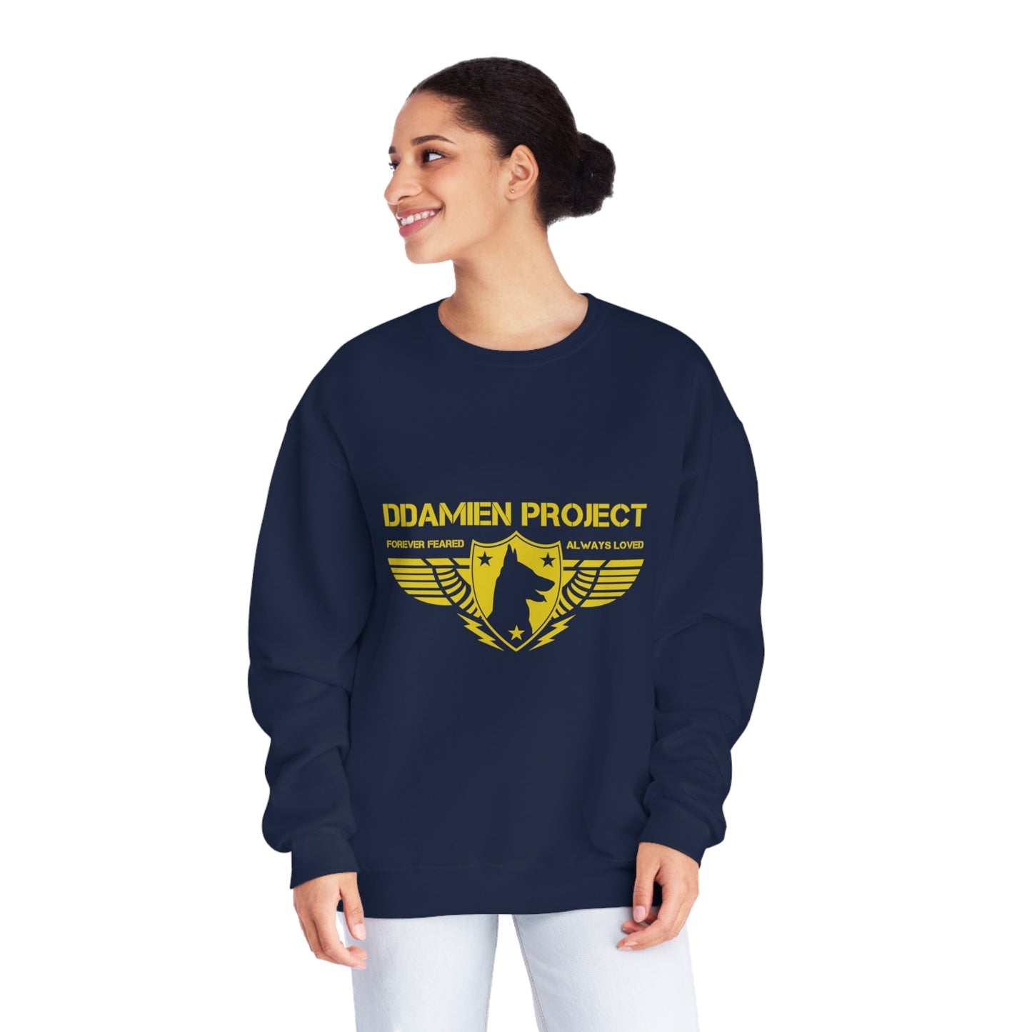Printed Two Sided Unisex NuBlend® Crewneck Sweatshirt