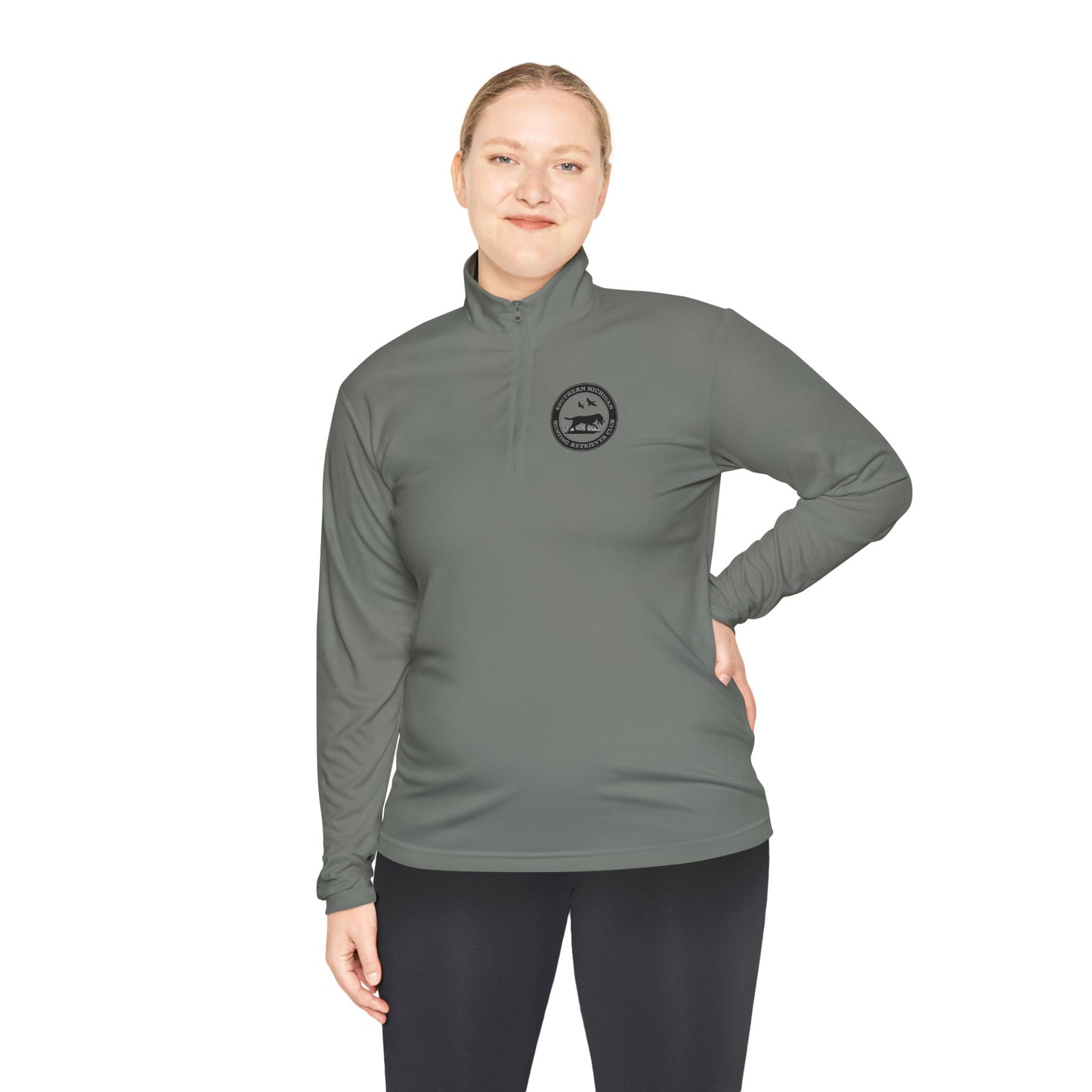 SMIHRC Front Printed Left Chest Unisex Quarter-Zip Pullover