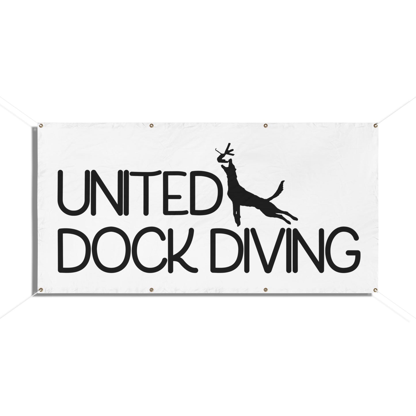 Custom Vinyl Banners for Dock Diving Events - United Dock Diving Design