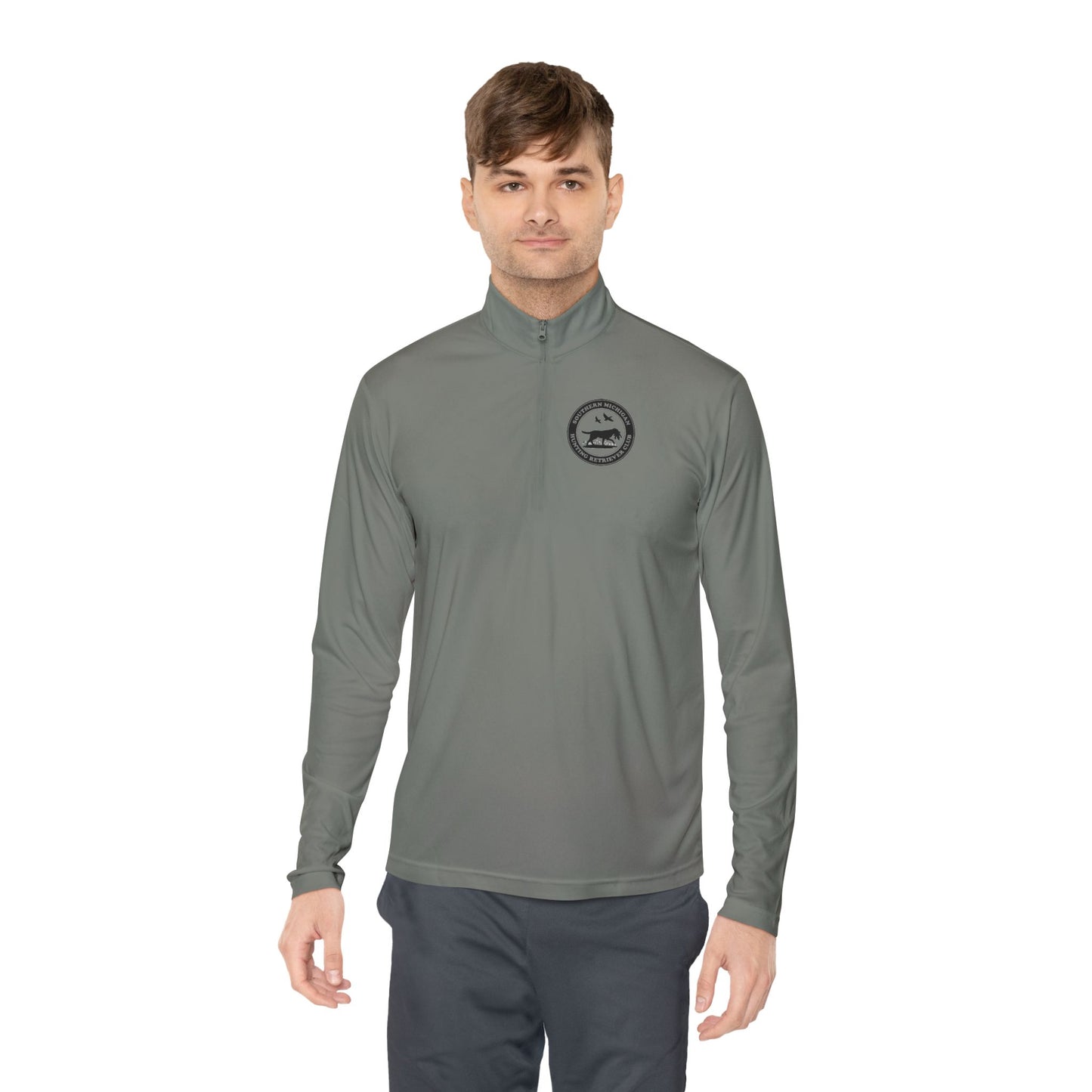 SMIHRC Front Printed Left Chest Unisex Quarter-Zip Pullover