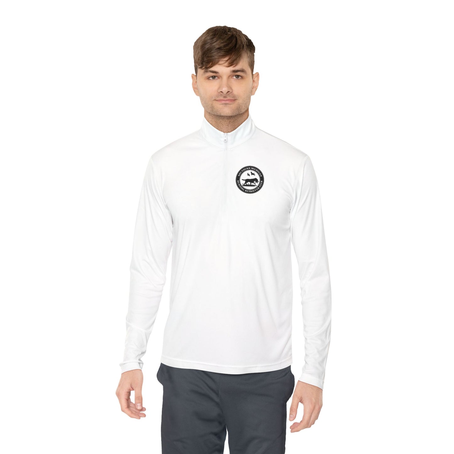 SMIHRC Front Printed Left Chest Unisex Quarter-Zip Pullover