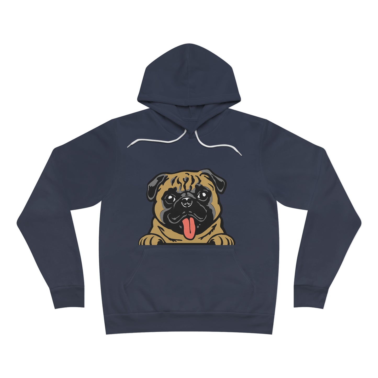 Pug Peak Fleece Pullover Hoodie