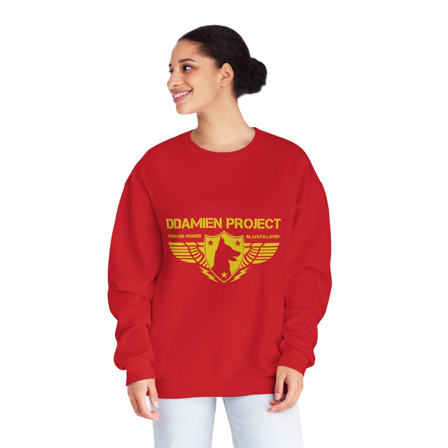 Printed Two Sided Unisex NuBlend® Crewneck Sweatshirt