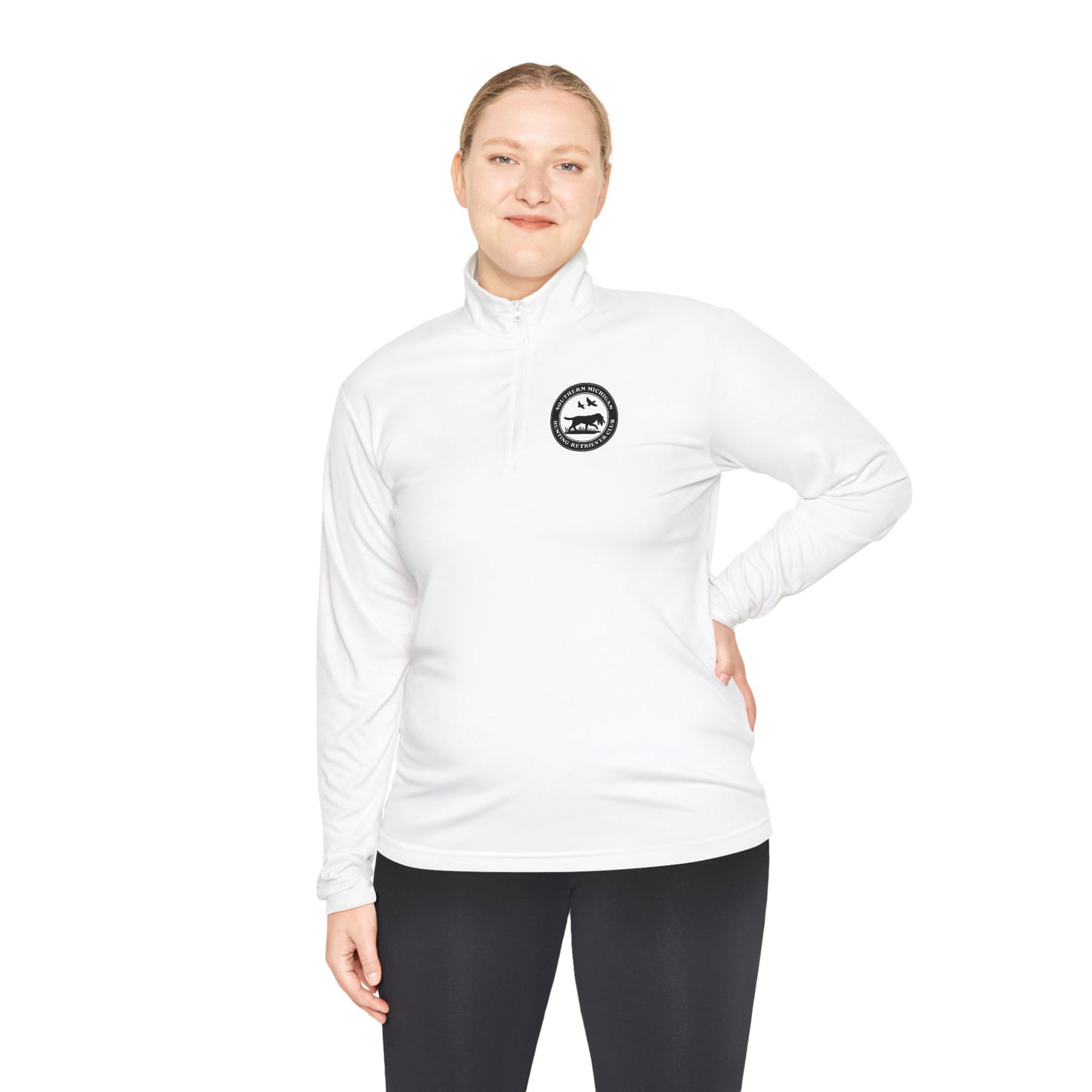 SMIHRC Front Printed Left Chest Unisex Quarter-Zip Pullover
