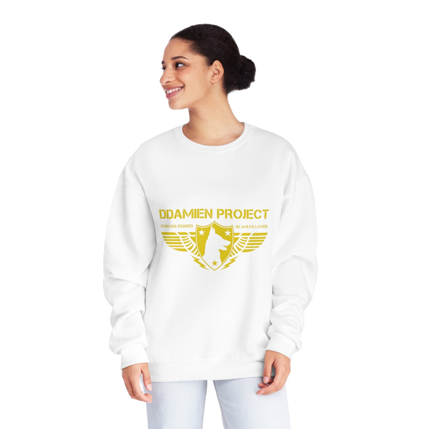 Printed Two Sided Unisex NuBlend® Crewneck Sweatshirt