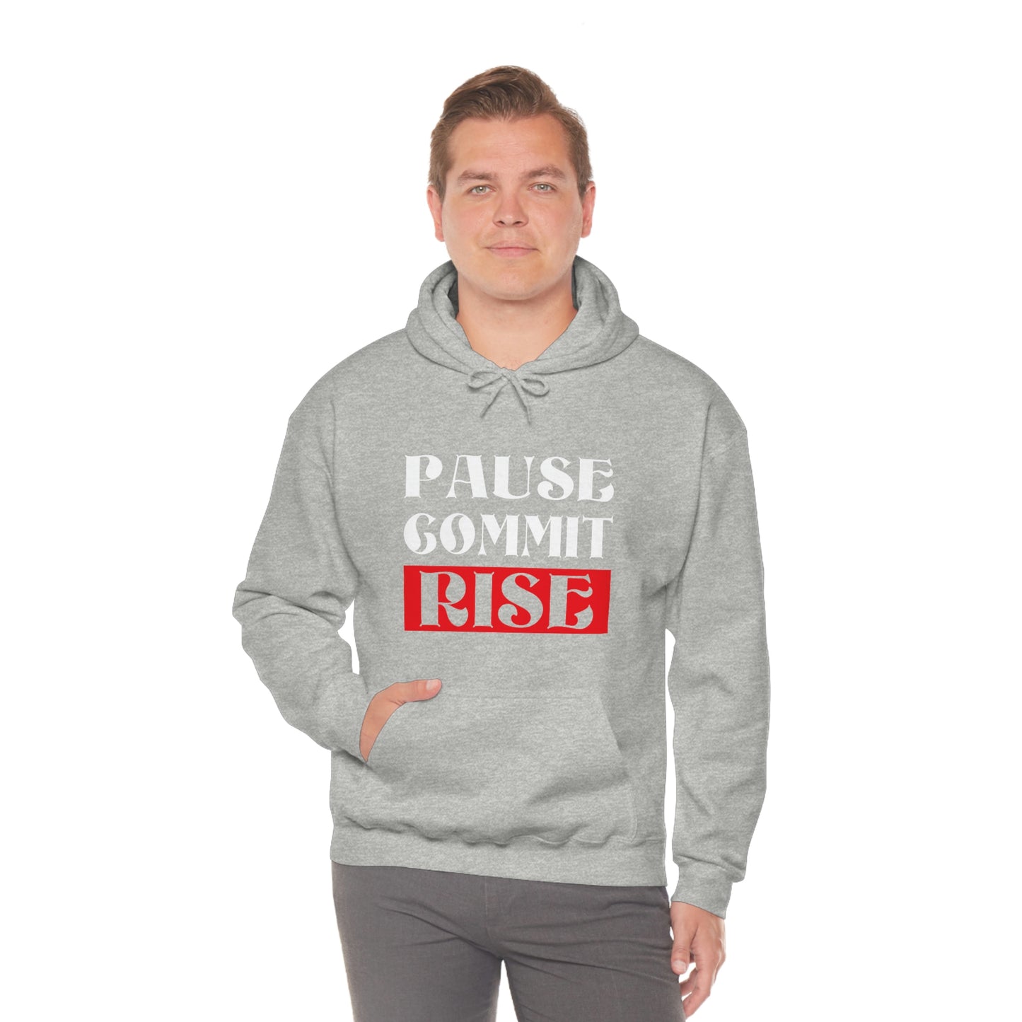 Pause Commit Rise Official Advanced Performance Unisex Heavy Blend™ Hooded Sweatshirt