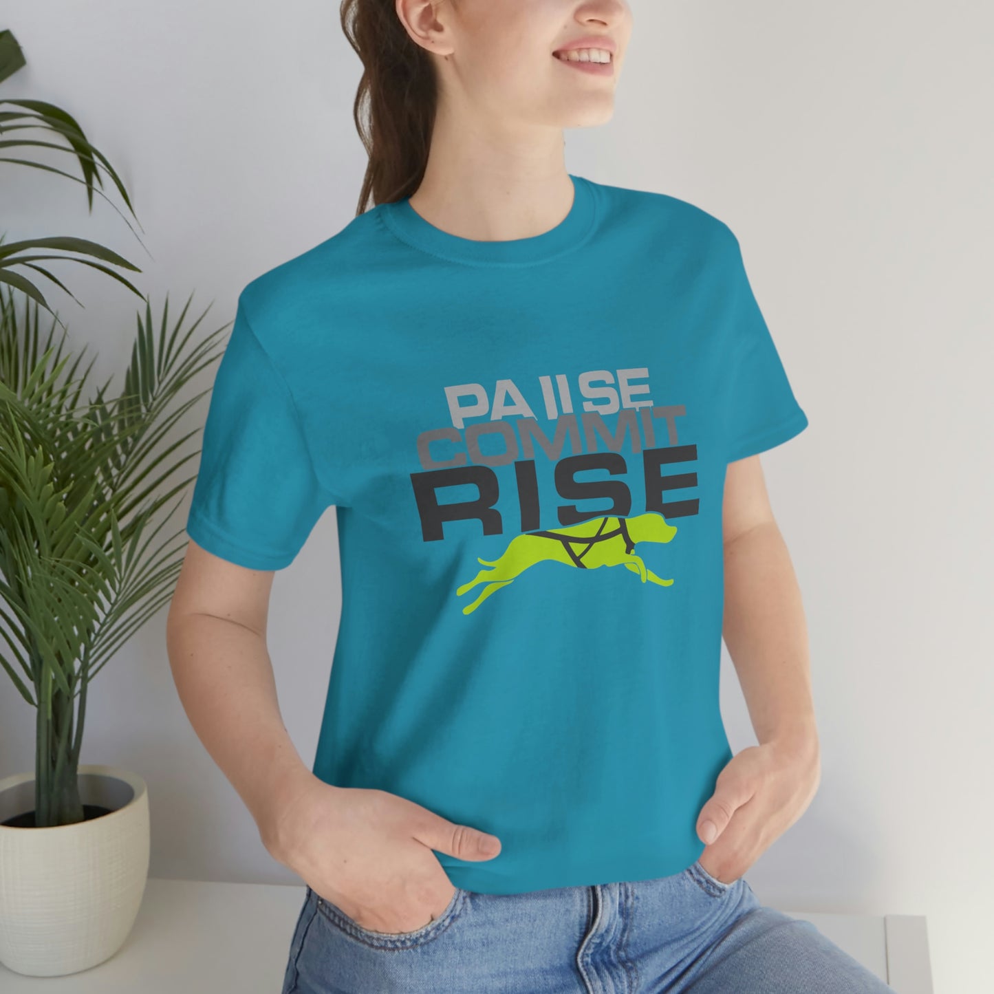 Pause Commit Rise Official Advanced Performance Canine Short Sleeve Tee