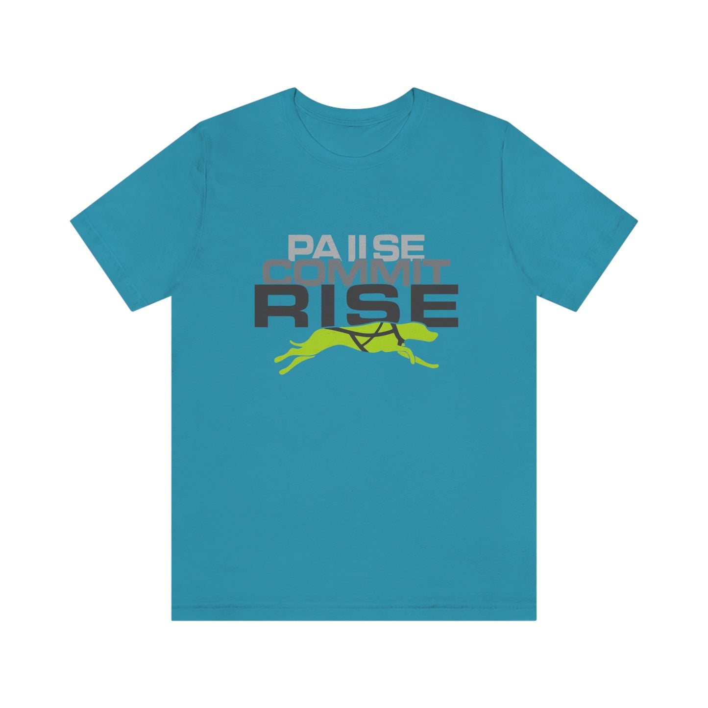 Pause Commit Rise Official Advanced Performance Canine Short Sleeve Tee