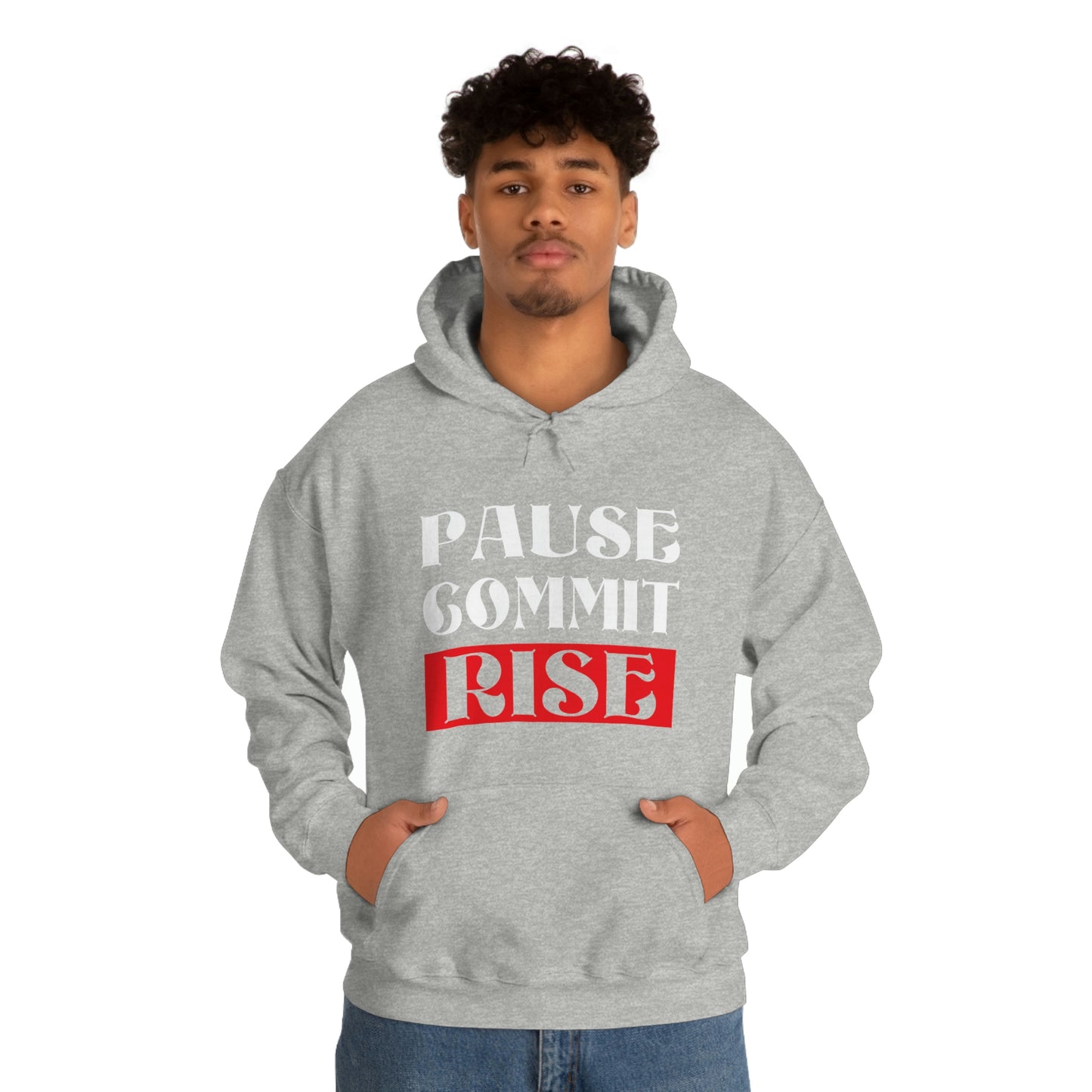 Pause Commit Rise Official Advanced Performance Unisex Heavy Blend™ Hooded Sweatshirt