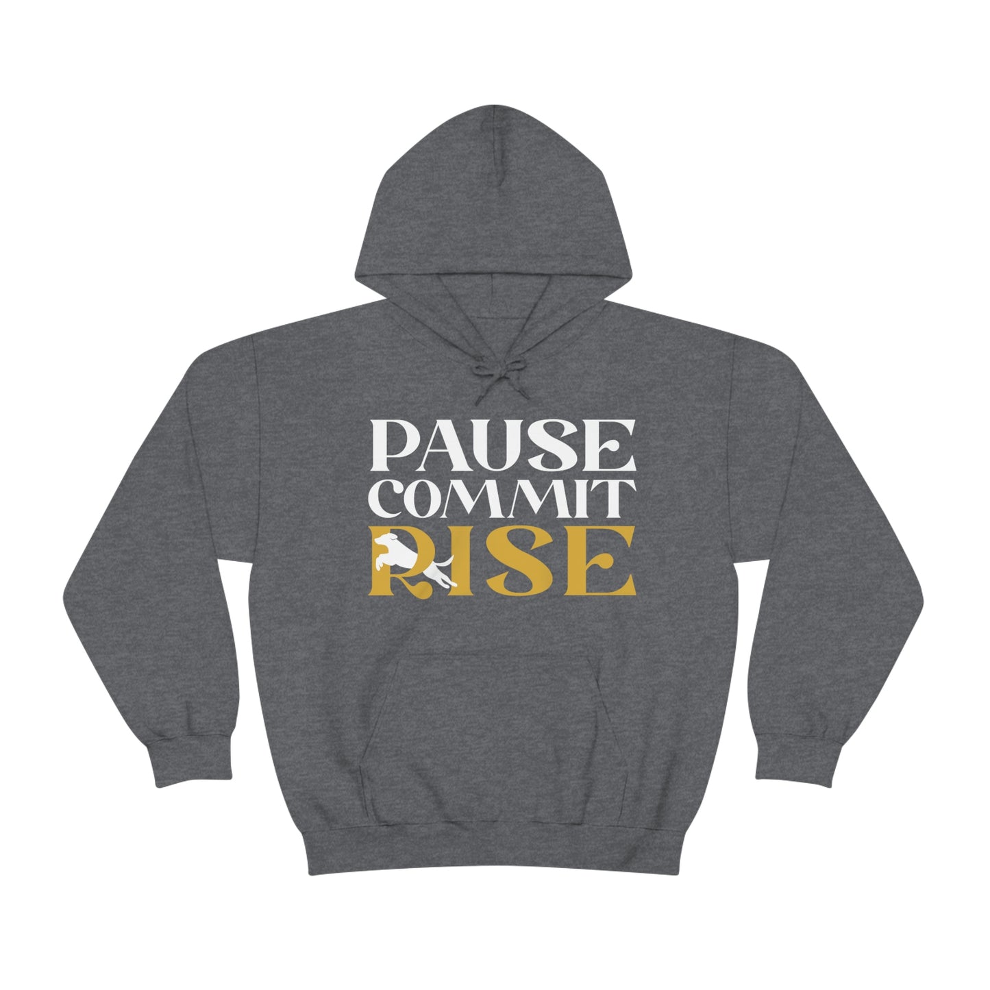 Pause Commit Rise Official Advanced Performance Canine Unisex Heavy Blend™ Hooded Sweatshirt
