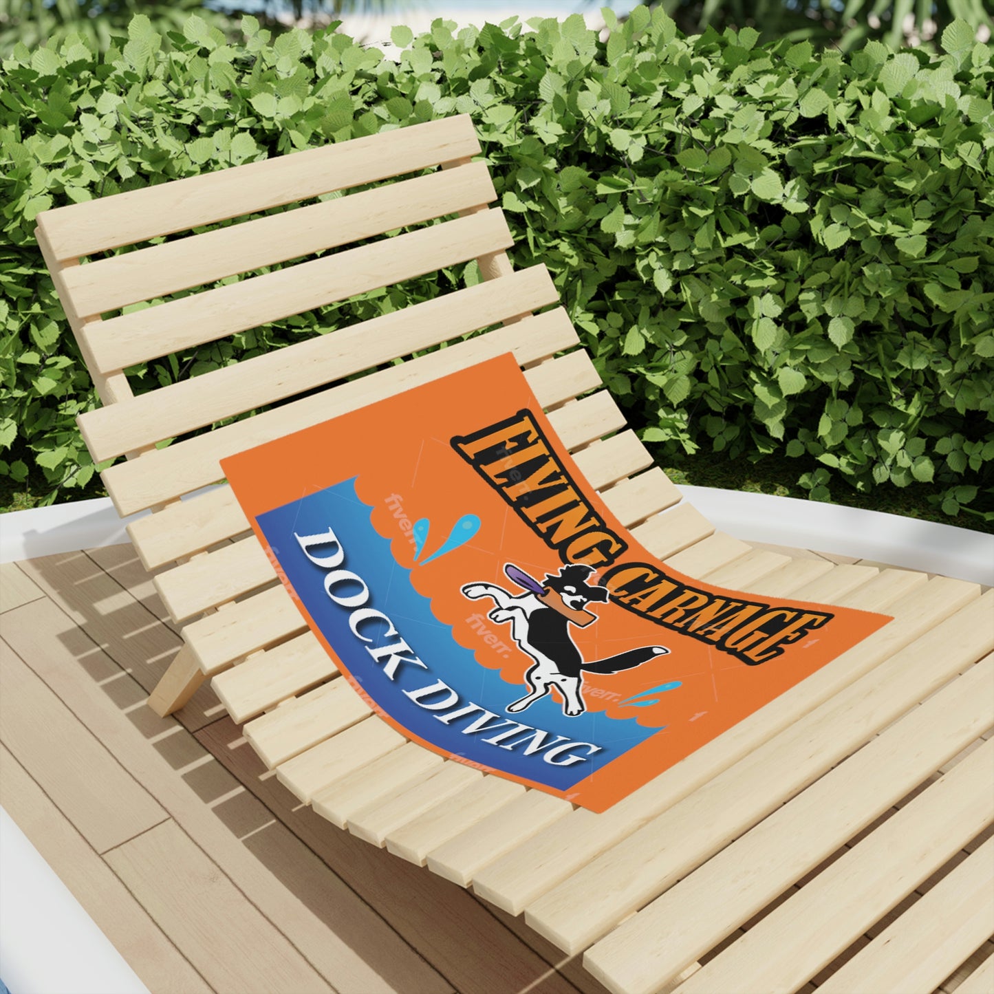 Orange Beach Towel