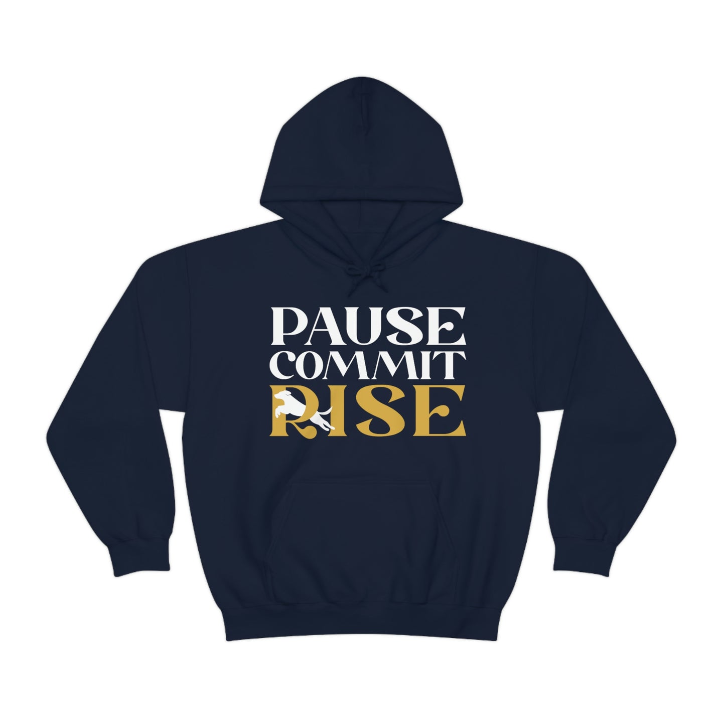 Pause Commit Rise Official Advanced Performance Canine Unisex Heavy Blend™ Hooded Sweatshirt