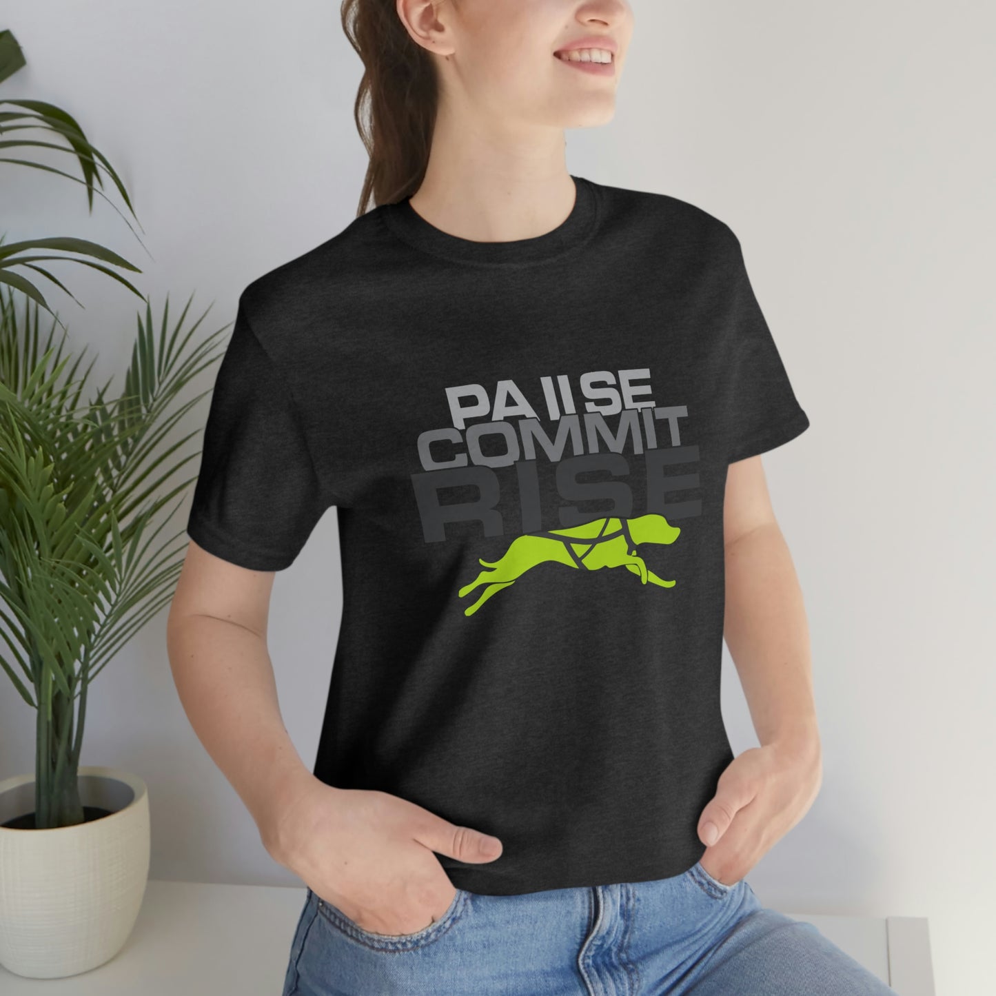 Pause Commit Rise Official Advanced Performance Canine Short Sleeve Tee