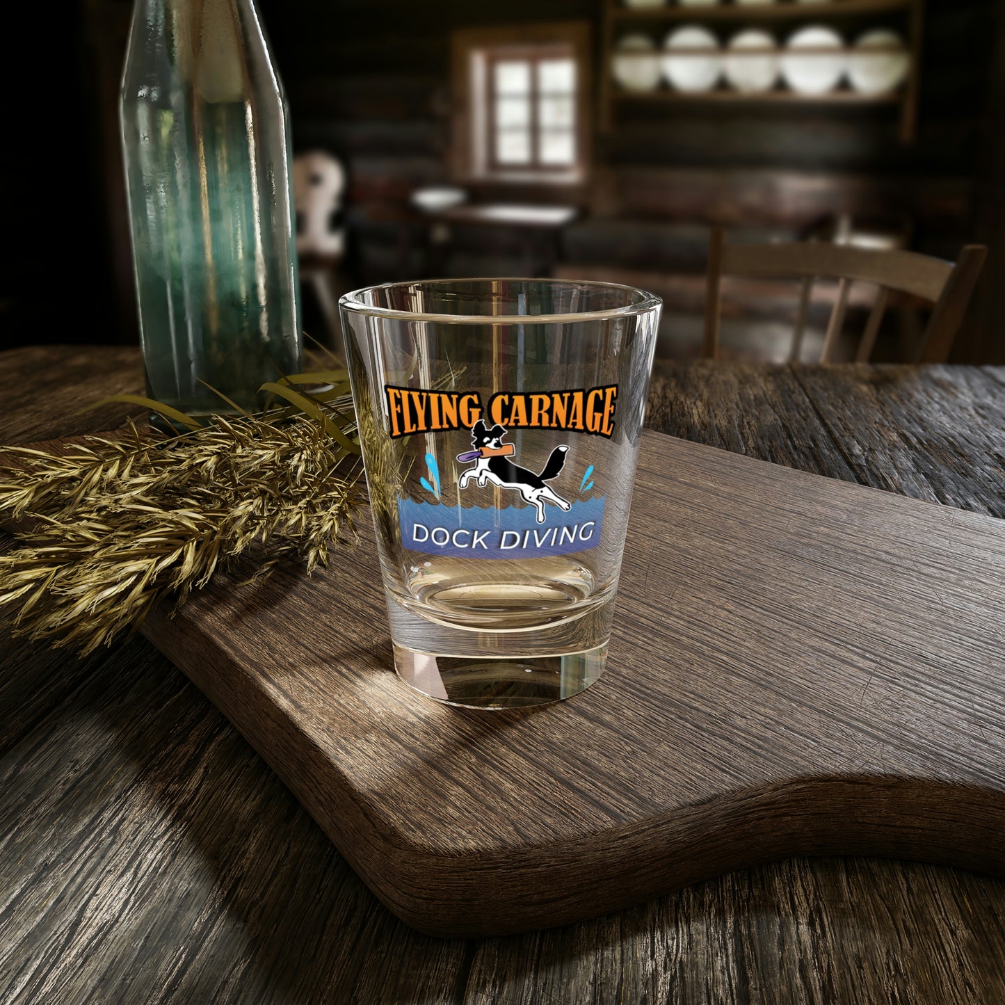 Flying Carnage Shot Glass, 1.5oz