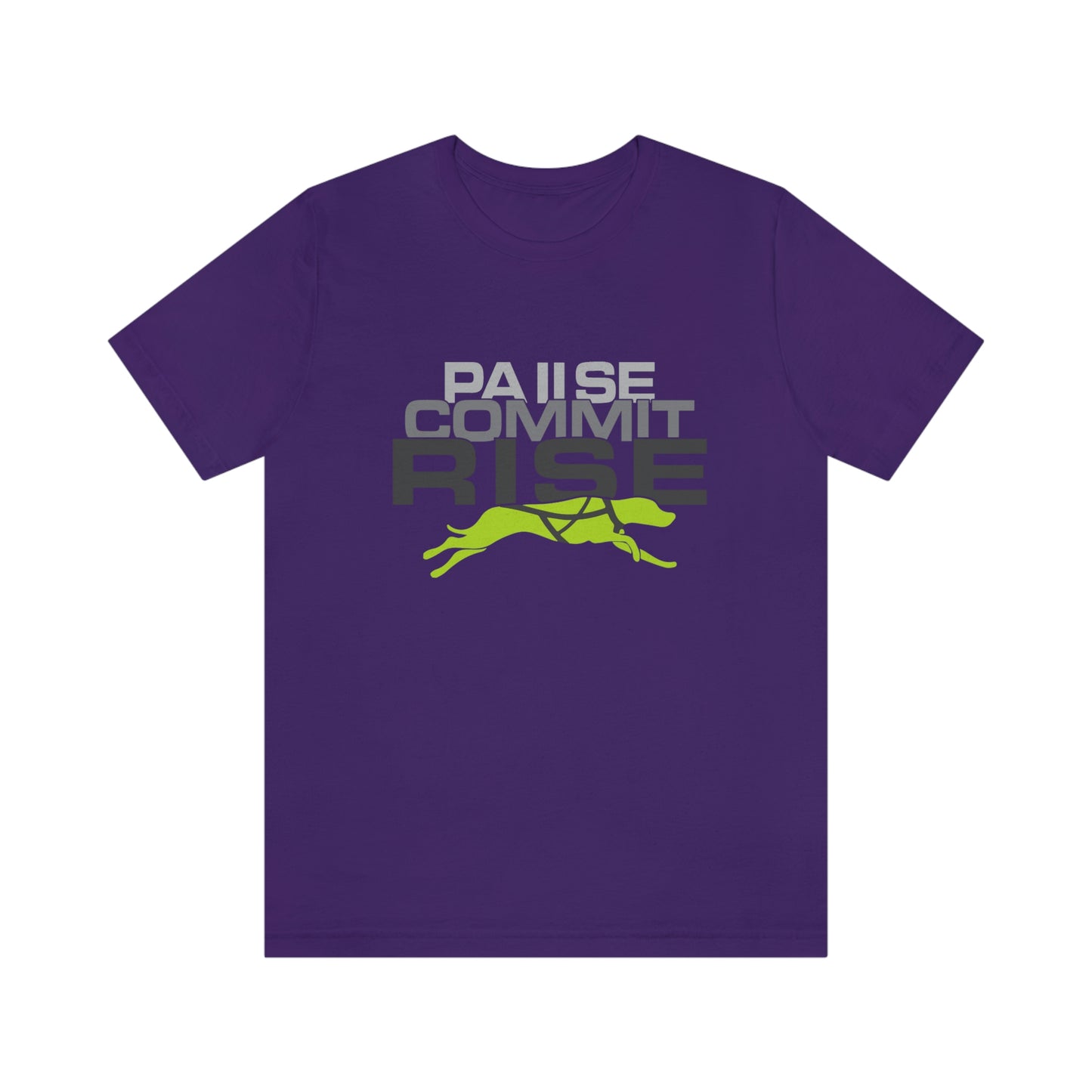 Pause Commit Rise Official Advanced Performance Canine Short Sleeve Tee