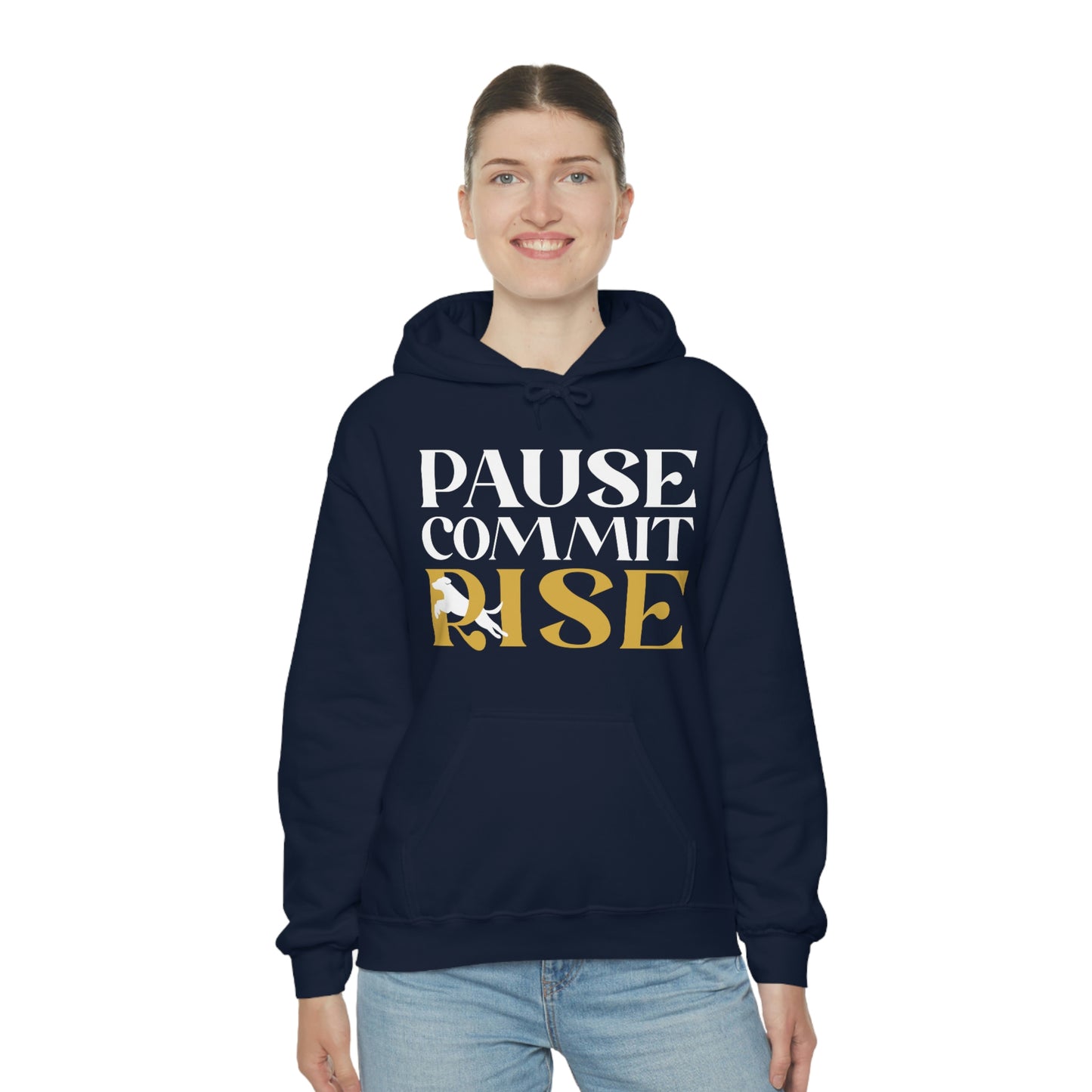 Pause Commit Rise Official Advanced Performance Canine Unisex Heavy Blend™ Hooded Sweatshirt