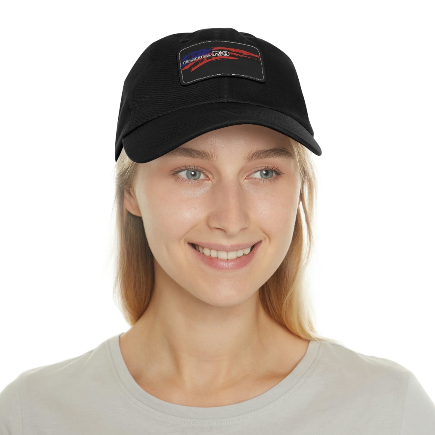 Multi Color Hat with Leather Patch (Rectangle)