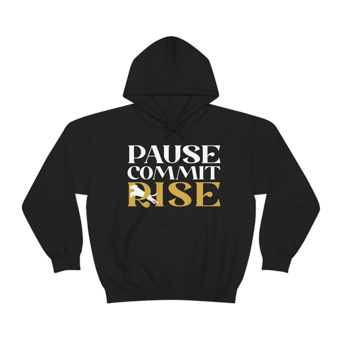 Pause Commit Rise Official Advanced Performance Canine Unisex Heavy Blend™ Hooded Sweatshirt