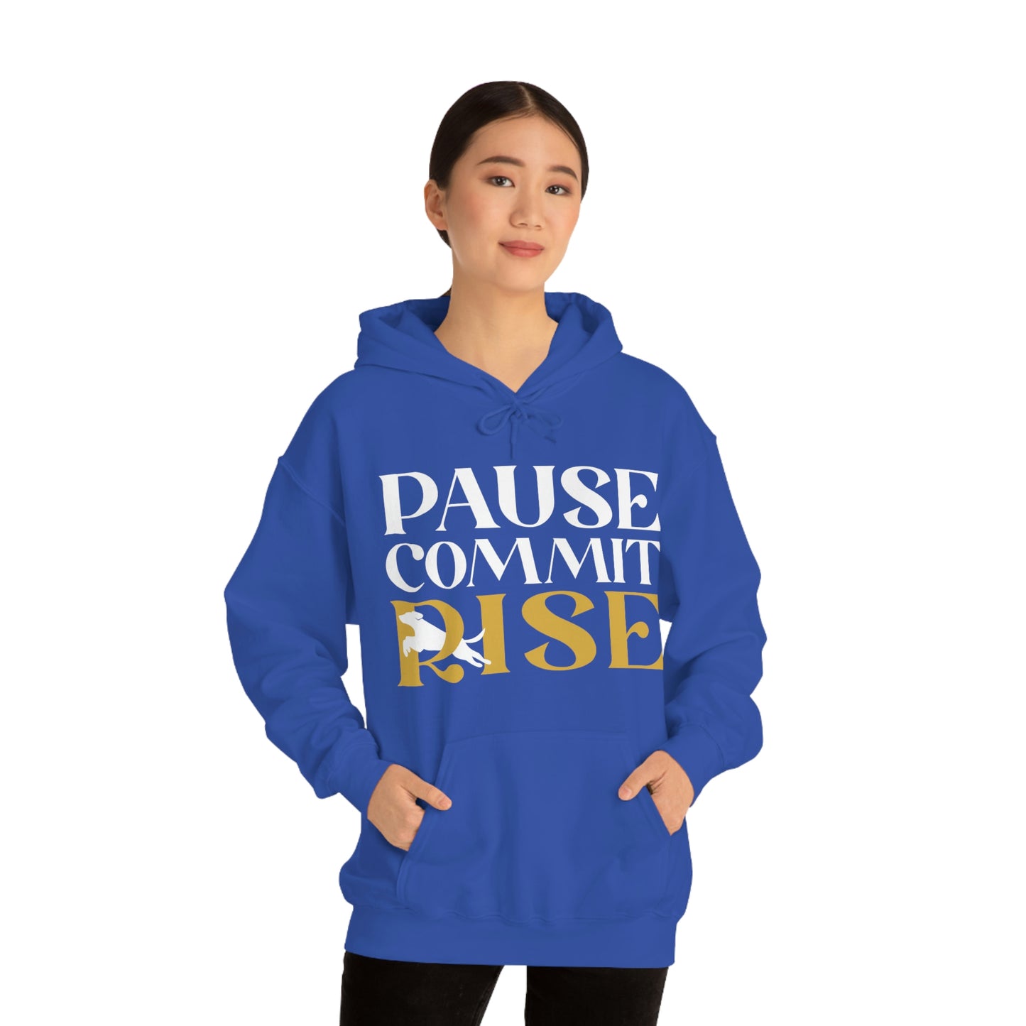 Pause Commit Rise Official Advanced Performance Canine Unisex Heavy Blend™ Hooded Sweatshirt