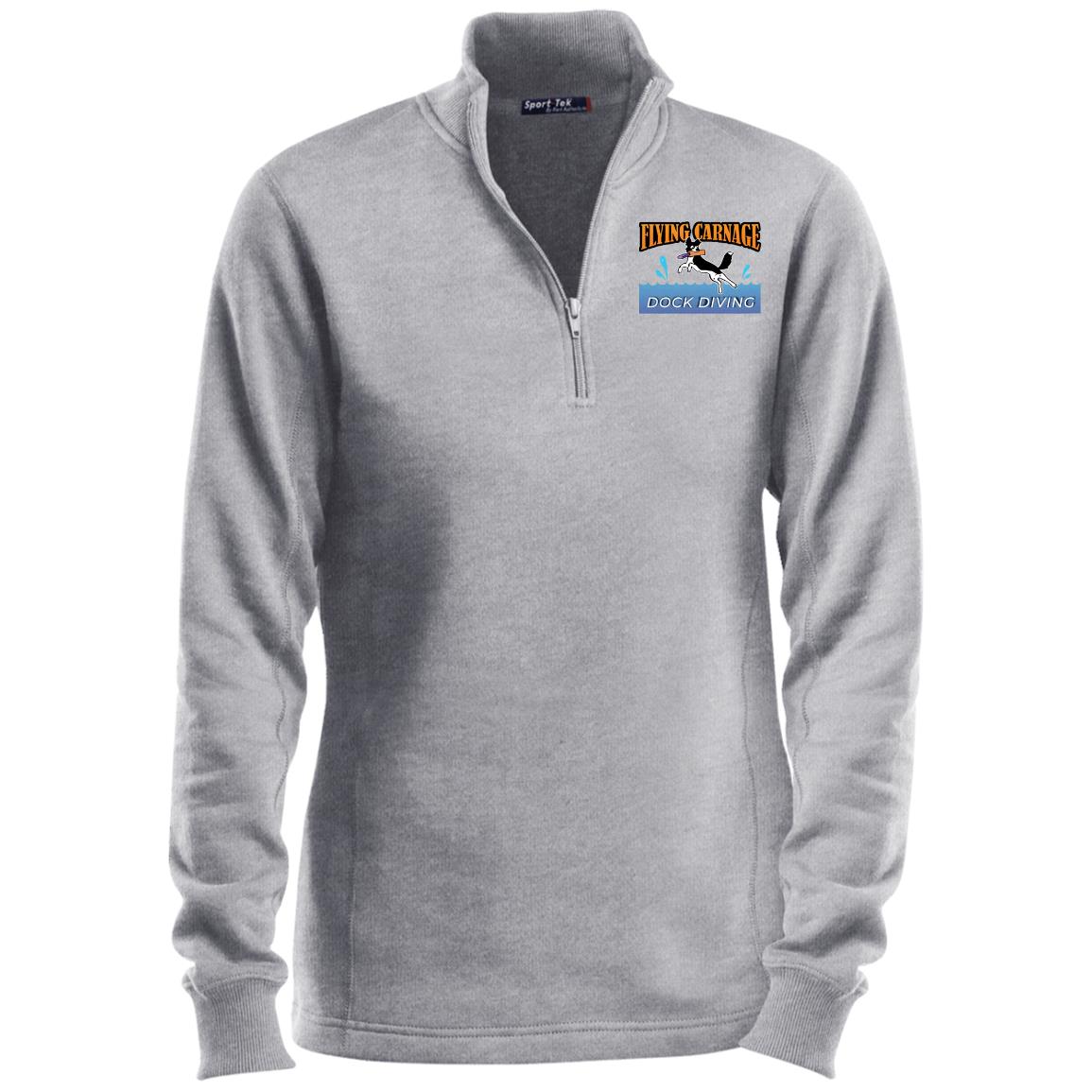 Ladies 1/4 Zip Sweatshirt