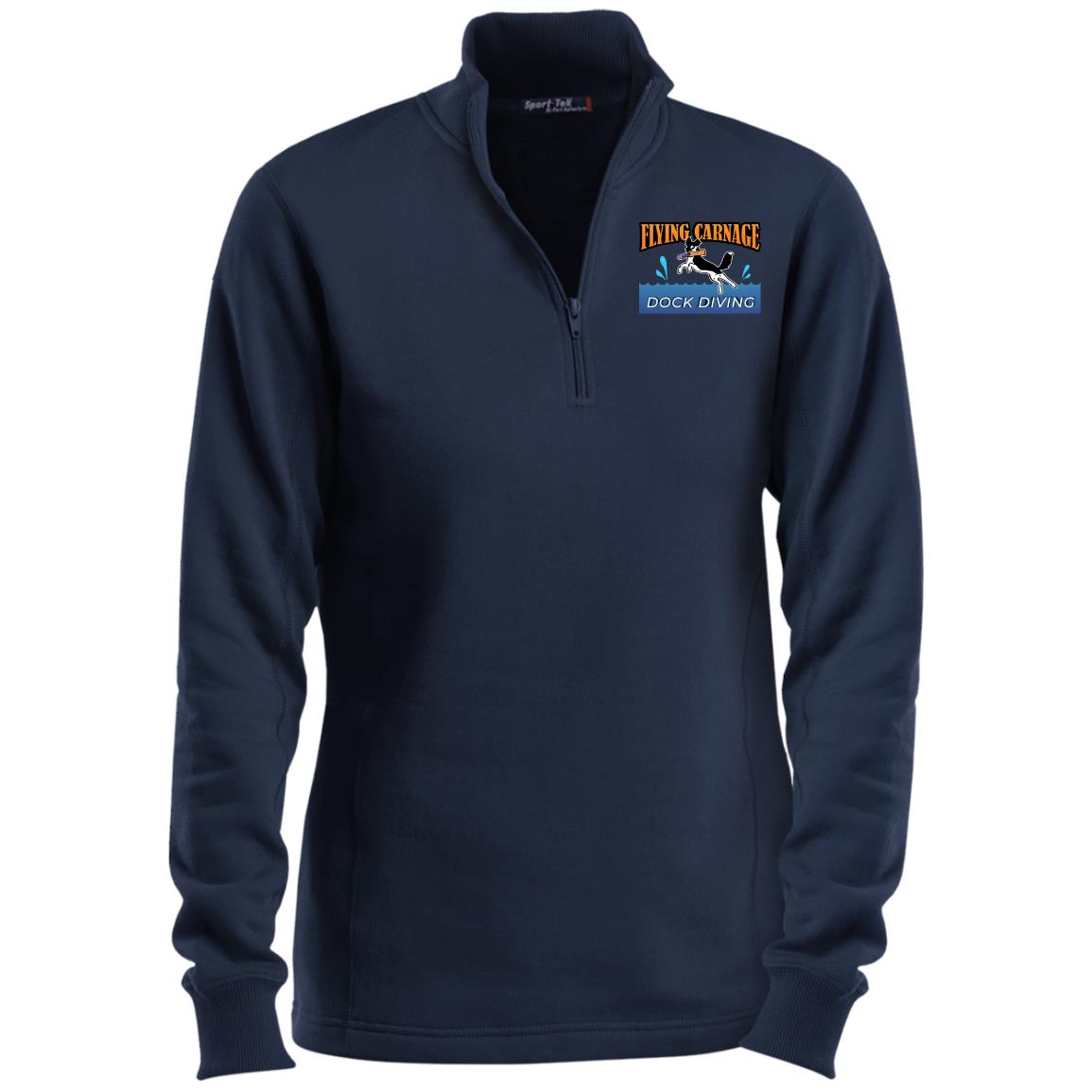 Ladies 1/4 Zip Sweatshirt