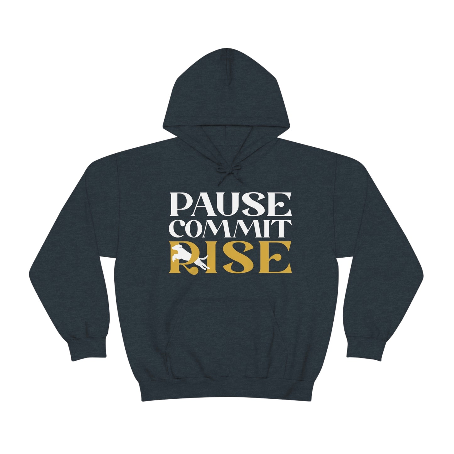 Pause Commit Rise Official Advanced Performance Canine Unisex Heavy Blend™ Hooded Sweatshirt