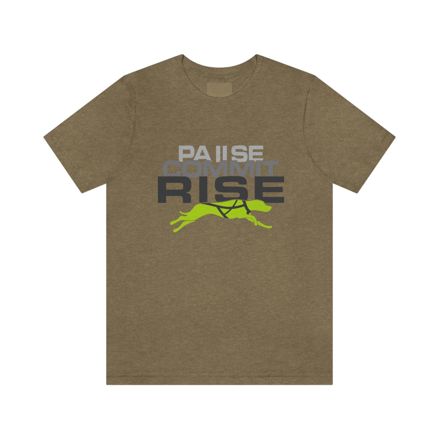 Pause Commit Rise Official Advanced Performance Canine Short Sleeve Tee