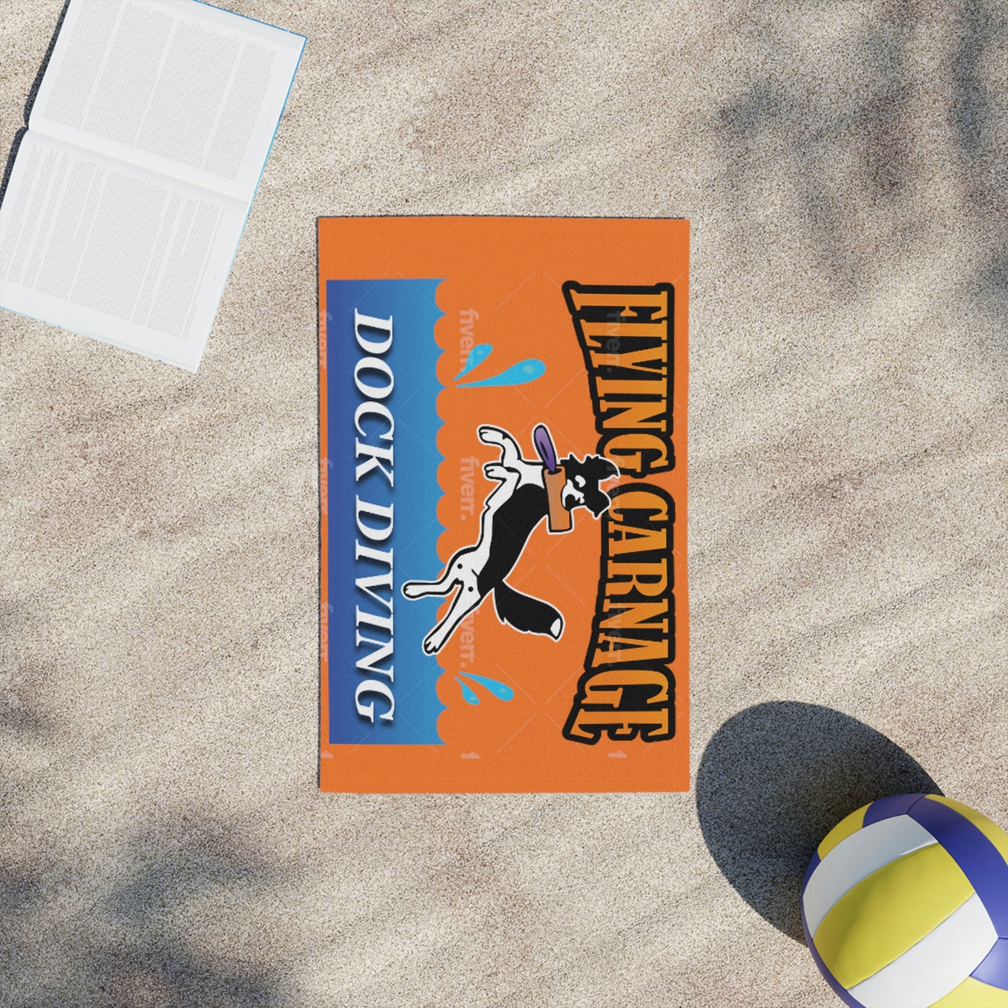 Orange Beach Towel