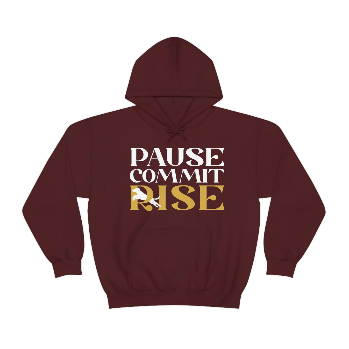 Pause Commit Rise Official Advanced Performance Canine Unisex Heavy Blend™ Hooded Sweatshirt