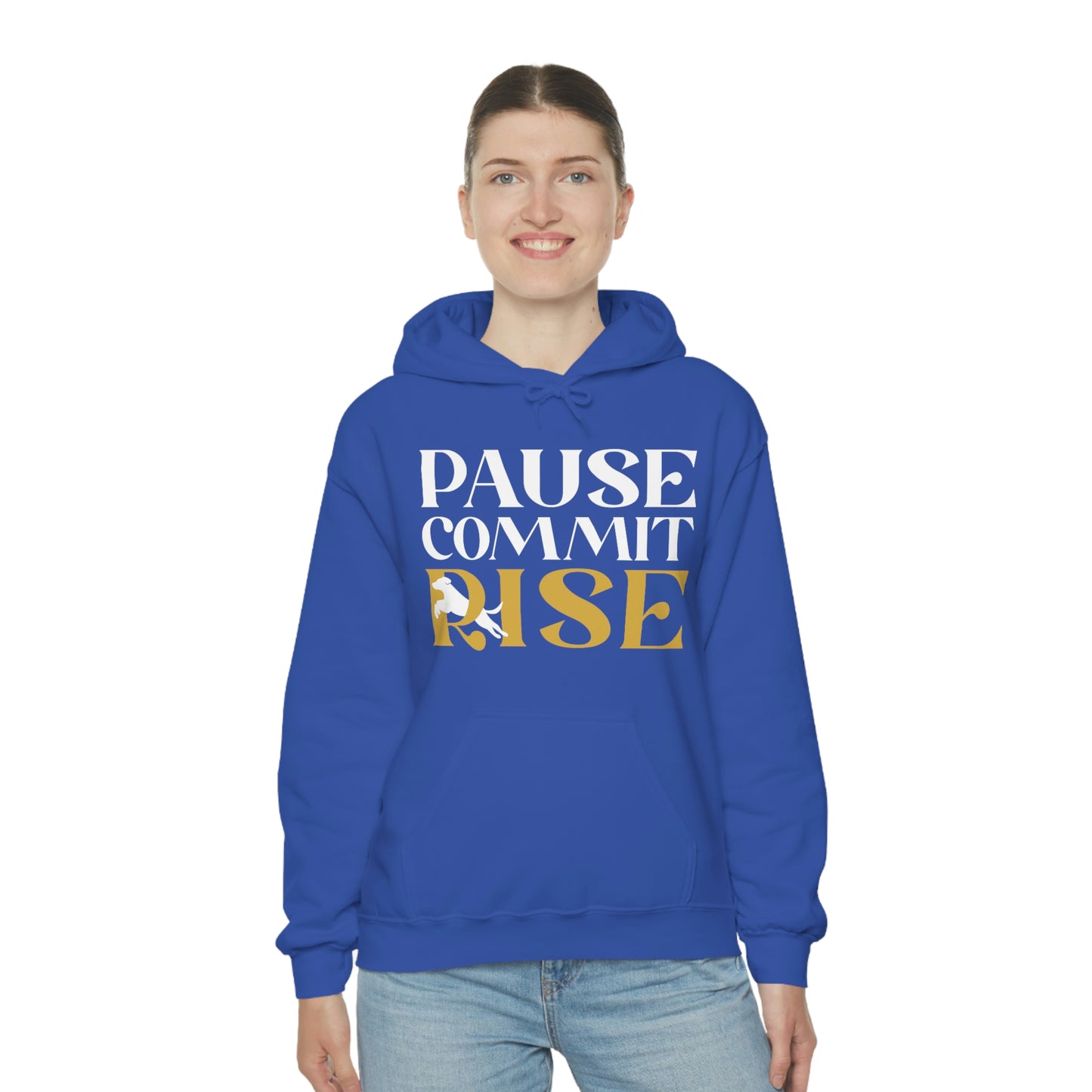 Pause Commit Rise Official Advanced Performance Canine Unisex Heavy Blend™ Hooded Sweatshirt