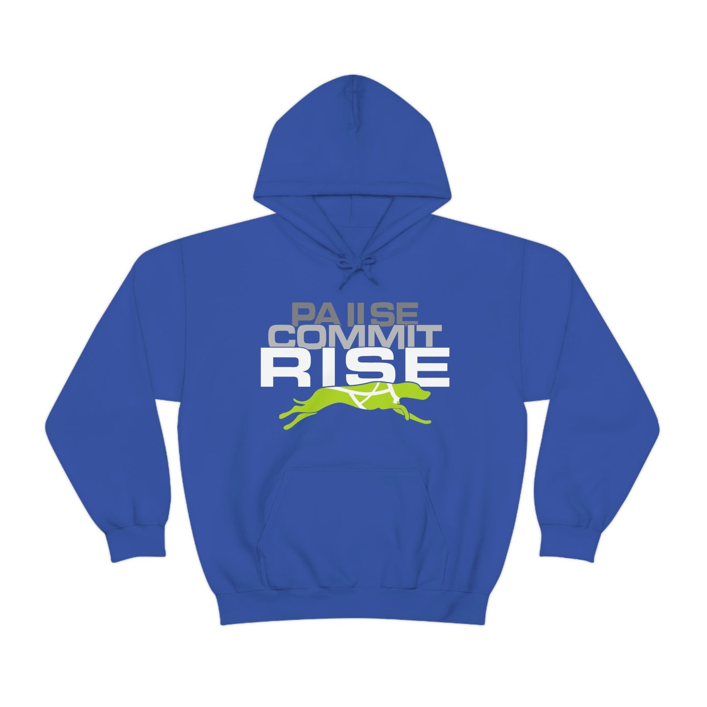 Pause Commit Rise Official Advanced Performance Canine Unisex Heavy Blend™ Hooded Sweatshirt
