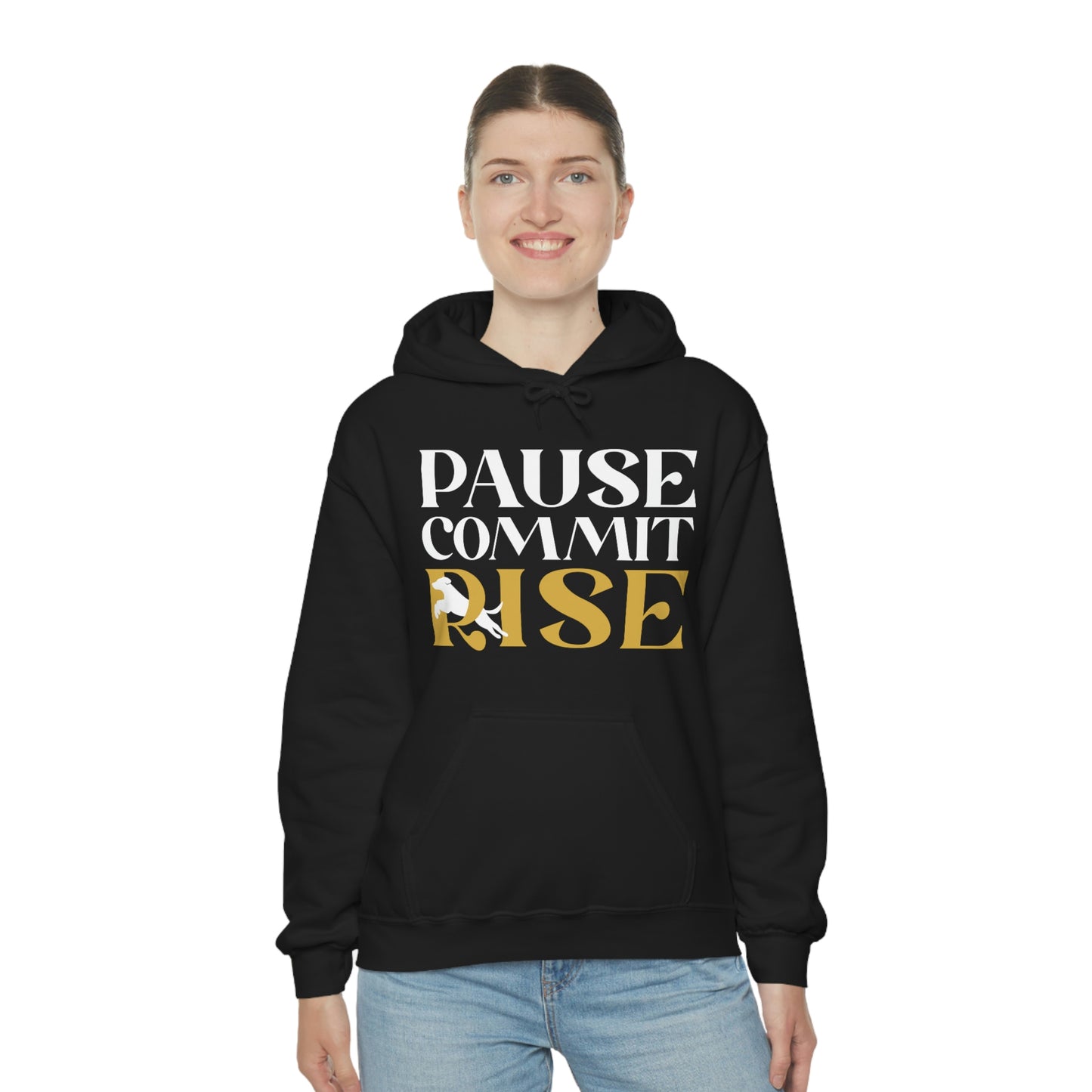 Pause Commit Rise Official Advanced Performance Canine Unisex Heavy Blend™ Hooded Sweatshirt