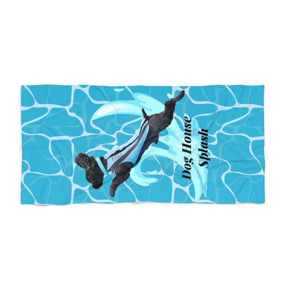 Dog House Splash Beach Towel