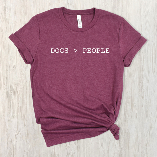 Dogs > People Unisex Tee