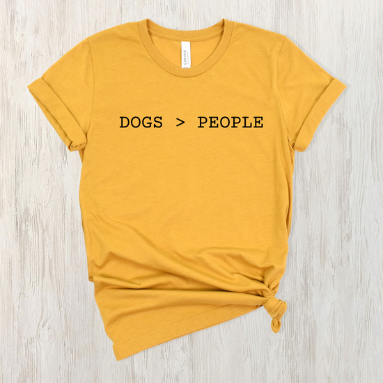 Dogs > People Unisex Tee