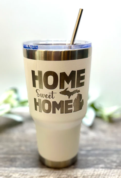 Laser Engraved Tumbler - Your Text or Logo