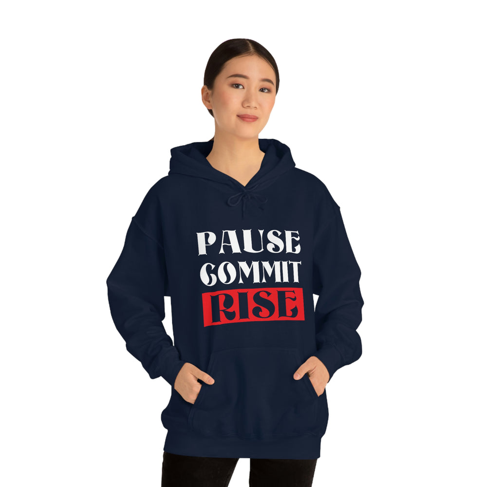 
                      
                        Pause Commit Rise Official Advanced Performance Unisex Heavy Blend™ Hooded Sweatshirt
                      
                    