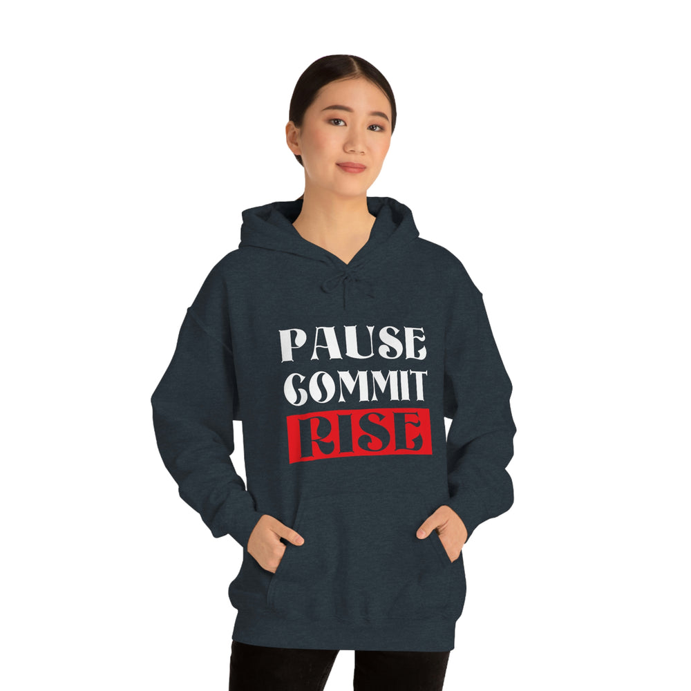 
                      
                        Pause Commit Rise Official Advanced Performance Unisex Heavy Blend™ Hooded Sweatshirt
                      
                    