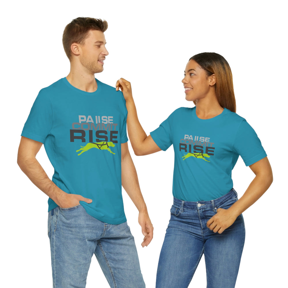 
                      
                        Pause Commit Rise Official Advanced Performance Canine Short Sleeve Tee
                      
                    