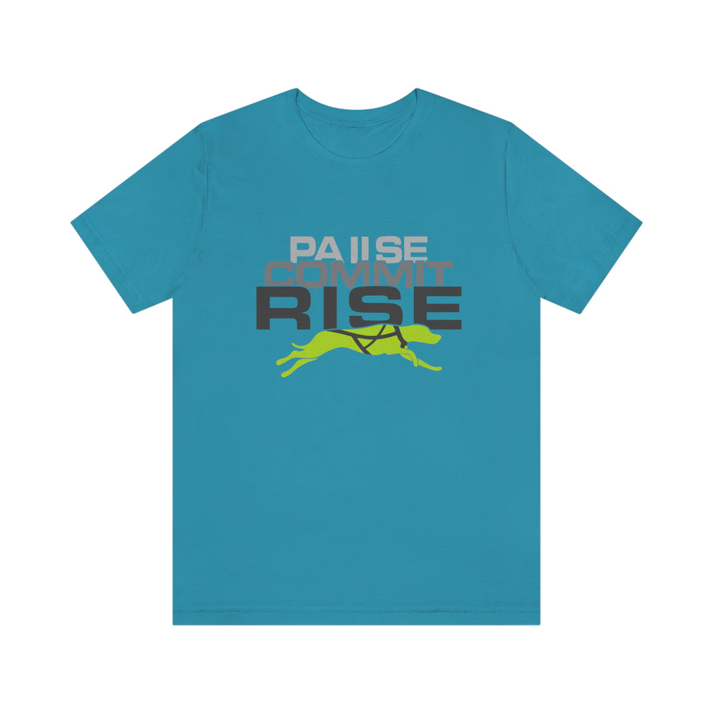 
                      
                        Pause Commit Rise Official Advanced Performance Canine Short Sleeve Tee
                      
                    