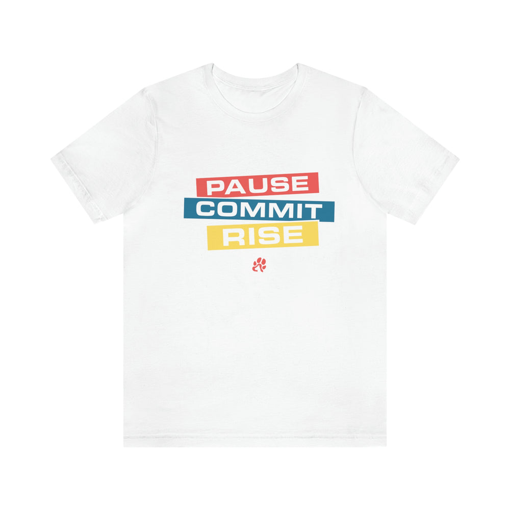 
                      
                        Pause Commit Rise Official Advanced Performance Short Sleeve Tee
                      
                    