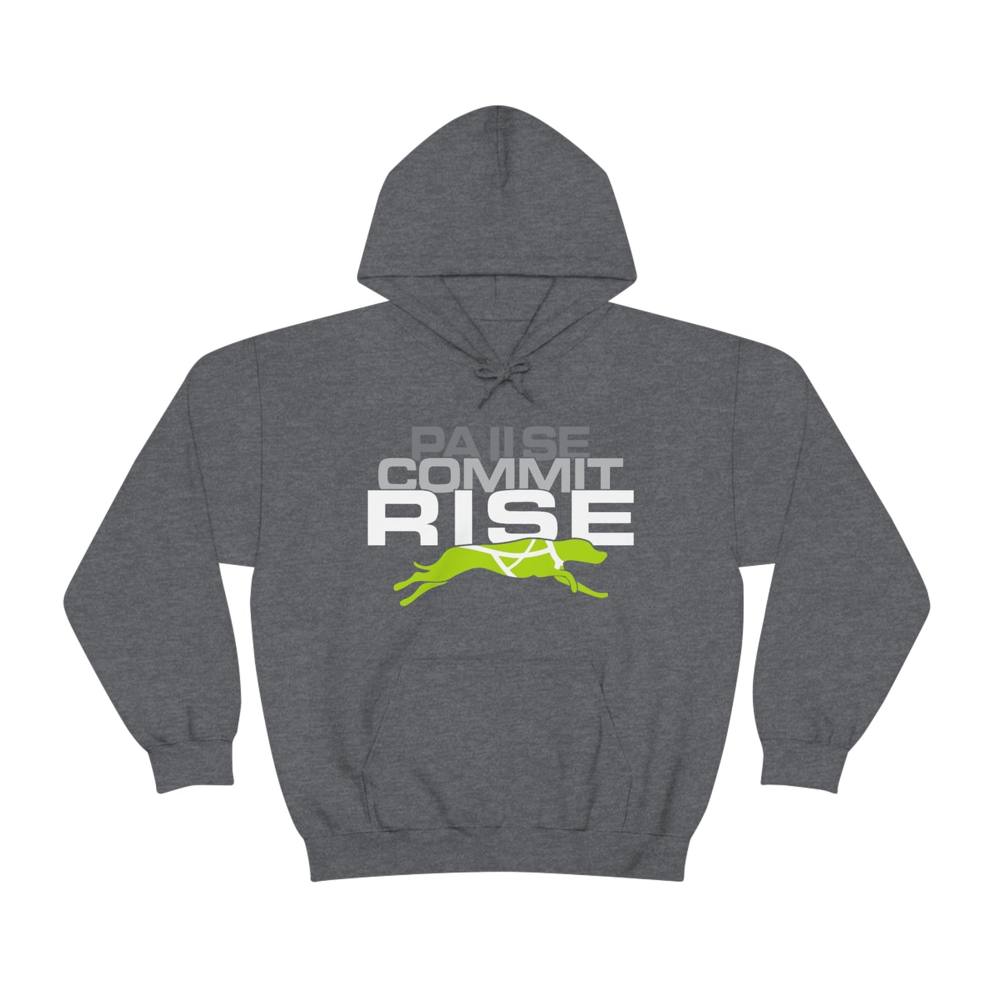 Pause Commit Rise Official Advanced Performance Canine Unisex Heavy Blend™ Hooded Sweatshirt