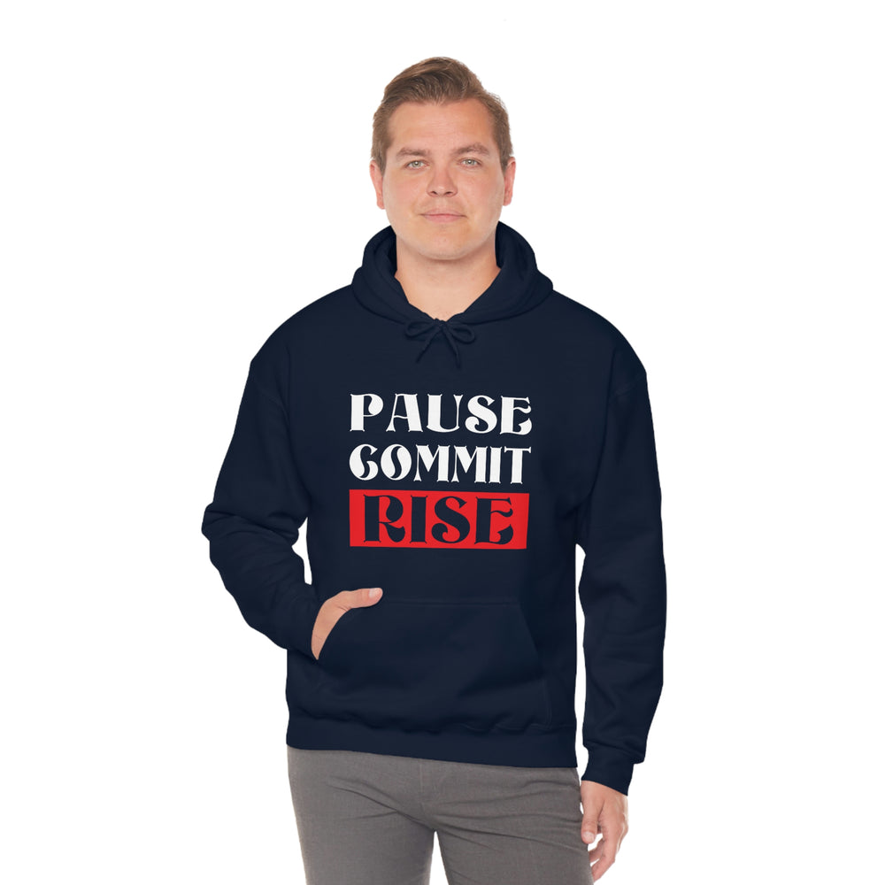 
                      
                        Pause Commit Rise Official Advanced Performance Unisex Heavy Blend™ Hooded Sweatshirt
                      
                    