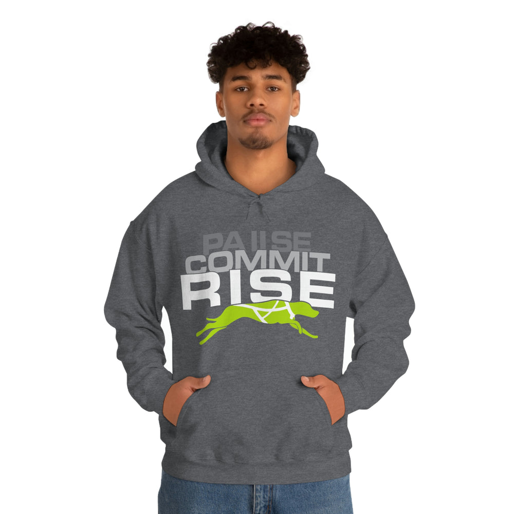 
                      
                        Pause Commit Rise Official Advanced Performance Canine Unisex Heavy Blend™ Hooded Sweatshirt
                      
                    