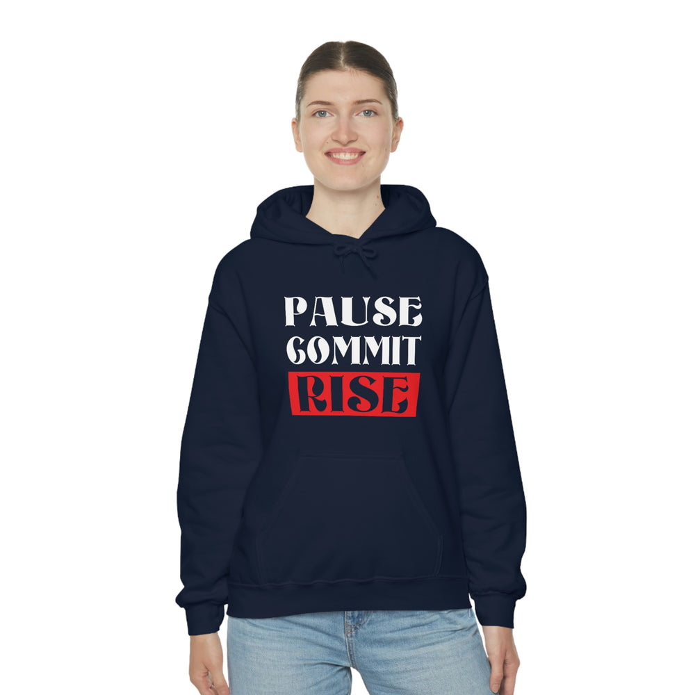 
                      
                        Pause Commit Rise Official Advanced Performance Unisex Heavy Blend™ Hooded Sweatshirt
                      
                    