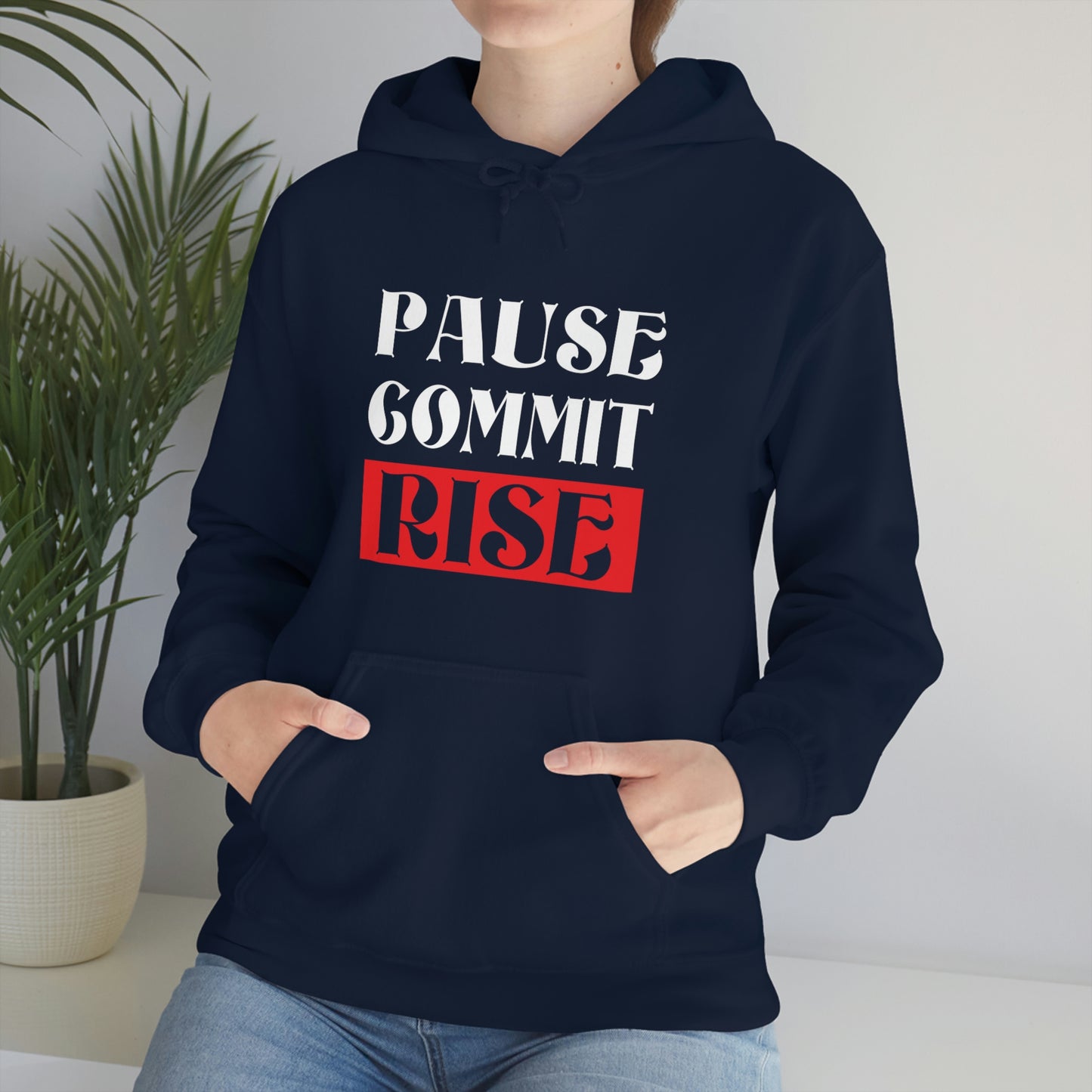 Pause Commit Rise Official Advanced Performance Unisex Heavy Blend™ Hooded Sweatshirt