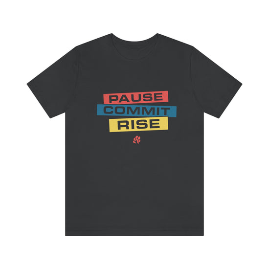 Pause Commit Rise Official Advanced Performance Short Sleeve Tee