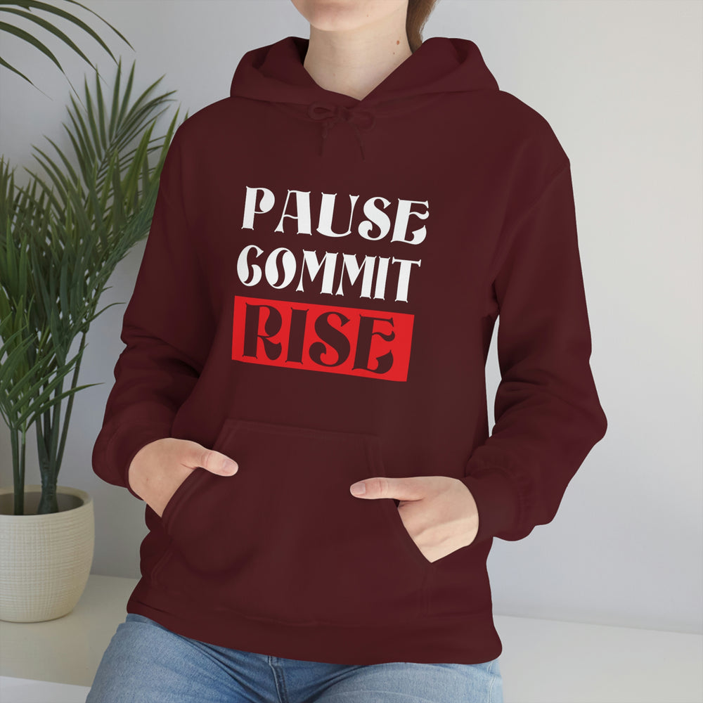 
                      
                        Pause Commit Rise Official Advanced Performance Unisex Heavy Blend™ Hooded Sweatshirt
                      
                    