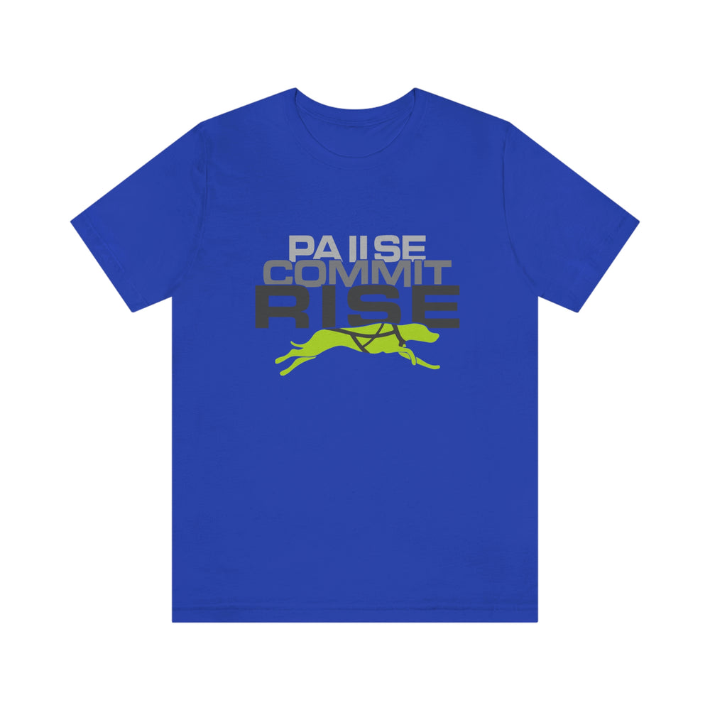 
                      
                        Pause Commit Rise Official Advanced Performance Canine Short Sleeve Tee
                      
                    